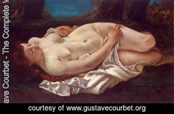 Gustave Courbet - Reclining Woman