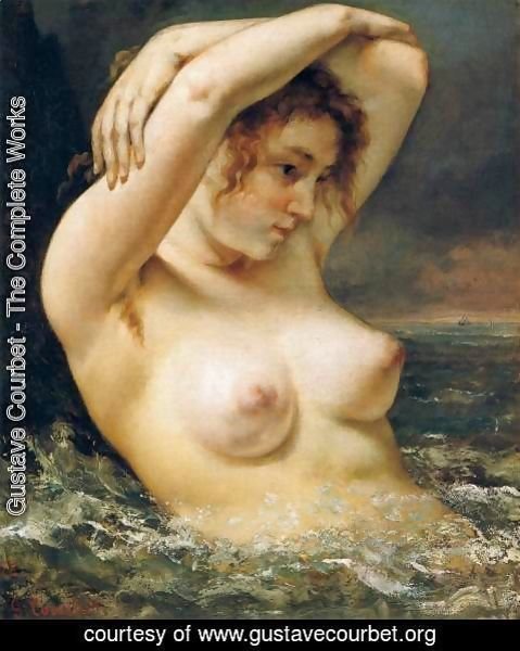 Gustave Courbet - The Woman in the Waves 2