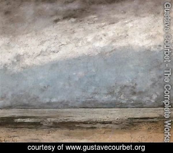 Gustave Courbet - Beach near Trouville