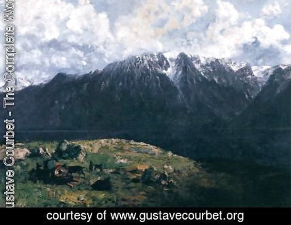 Gustave Courbet - Panoramic View of the Alps, Les Dents du Midi