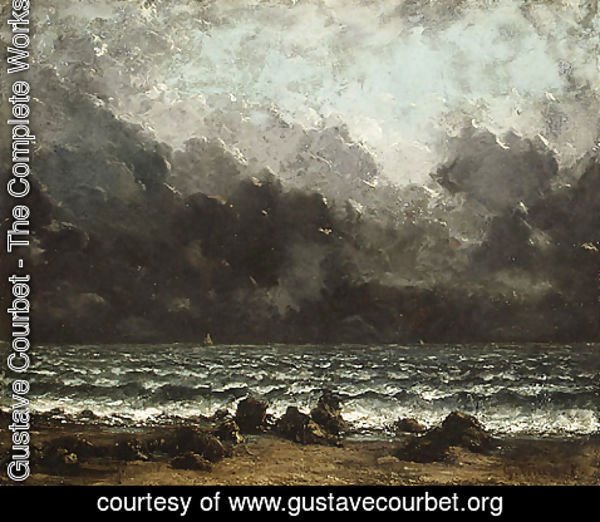 Gustave Courbet - The Sea 1873