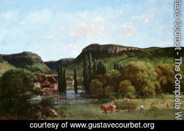 Gustave Courbet - View of Ornans 1864