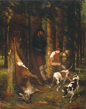 Gustave Courbet - L'Hallali or La Curee (The Quarry)