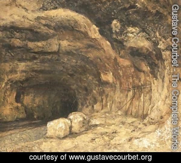 Gustave Courbet - La grotte humide