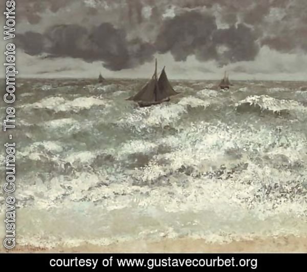 Gustave Courbet - La Vague (aux trois barques)