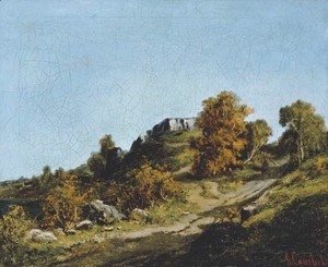 Gustave Courbet - Paysage aux environs d'Ornans