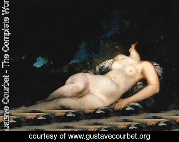Gustave Courbet - Femme endormie, tude