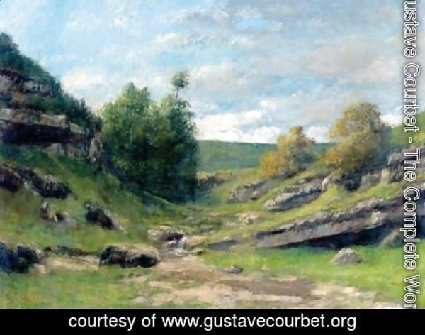 Gustave Courbet - La Vallee Rocheuse