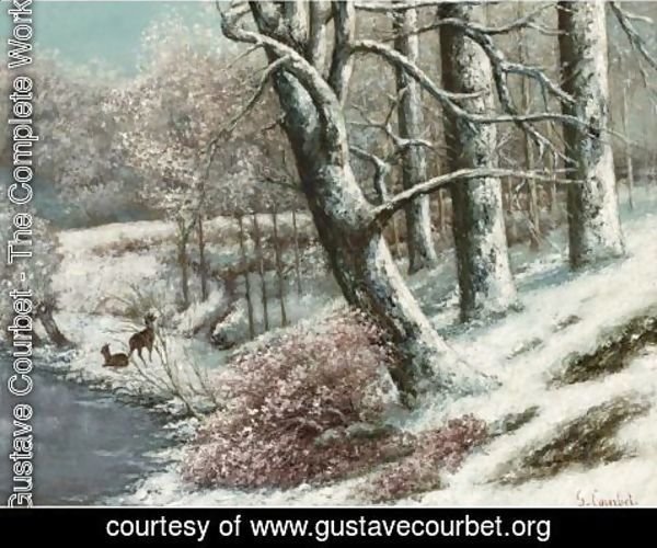 Gustave Courbet - La Foret En Hiver