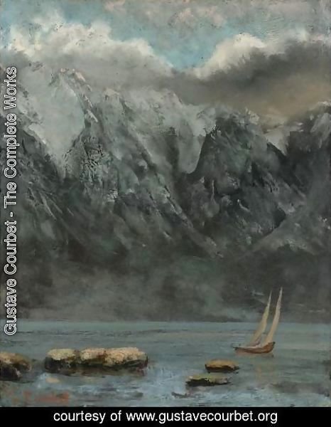 Gustave Courbet - Bords Du Lac Leman