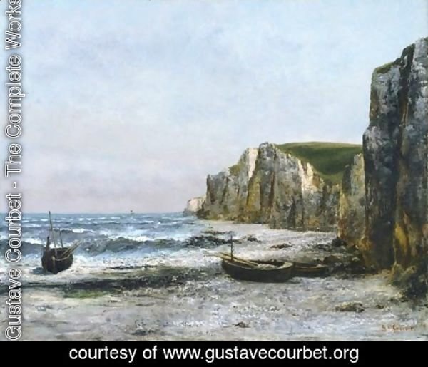 Gustave Courbet - The cliffs at Etreat