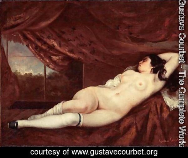 Gustave Courbet - Sleeping Nude Woman