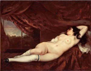 Gustave Courbet - Sleeping Nude Woman